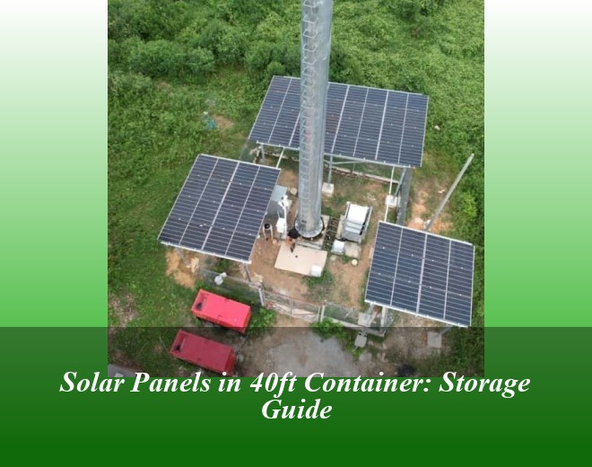 Solar Panels in 40ft Container: Storage Guide